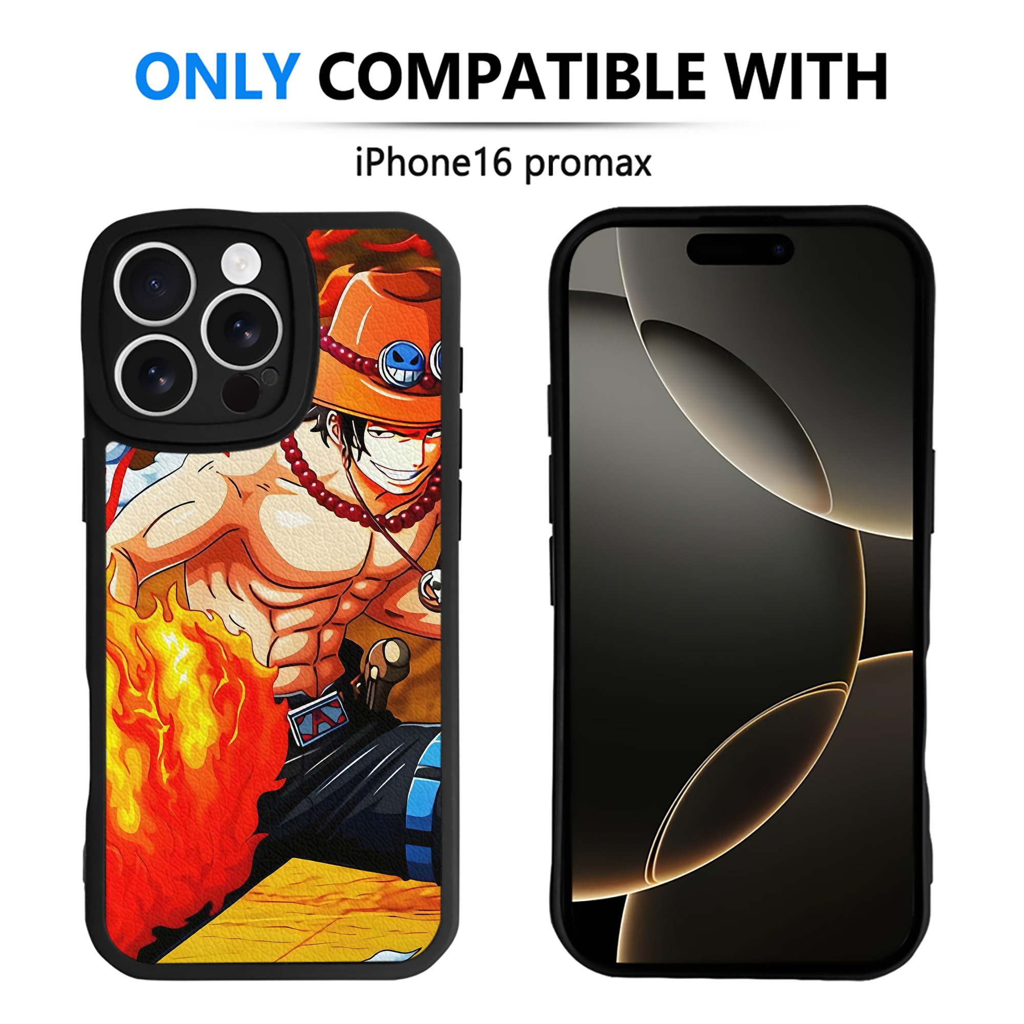 （画像用） ワンピース ONE PIECE 【iPhone 16シリーズ対応】シリコンスマホケース（レザー調） 材質：シリコン